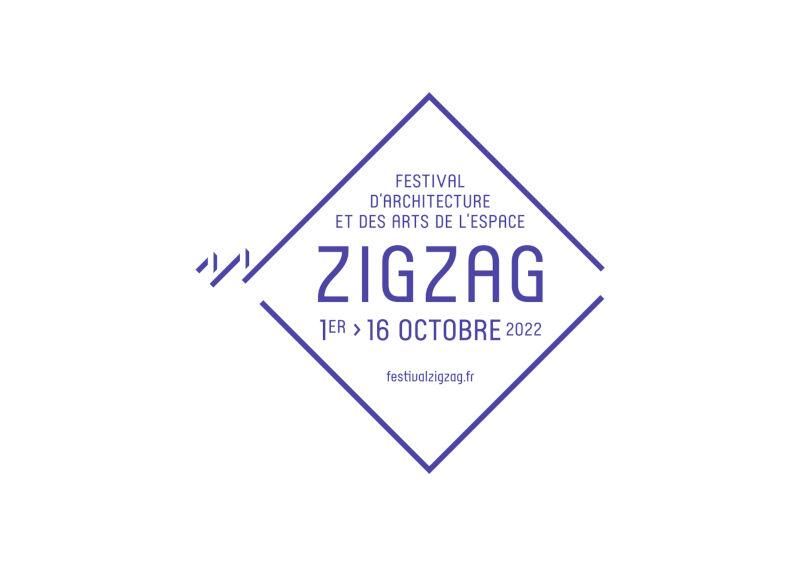 Visuel de l'exposition "Zigzag" représentant le logo "Zigzag".